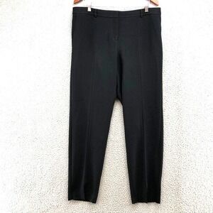 St John Caviar Dress Pants‎ Womens 12 Black Skinny Ankle Business Career Teacher